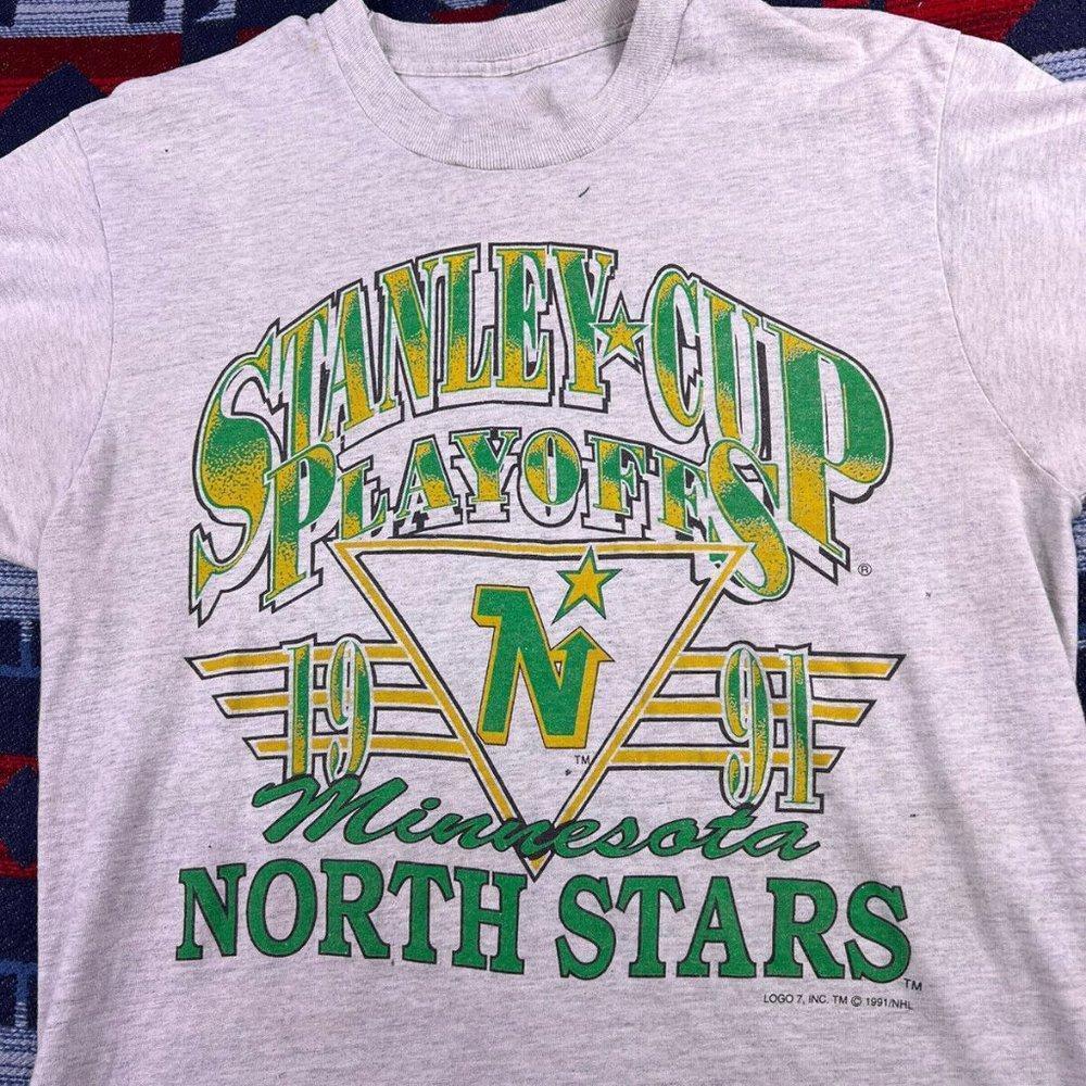 1991 Minnesota North Stars Stanley Cup’S L Hockey Shirt Collection Tee
